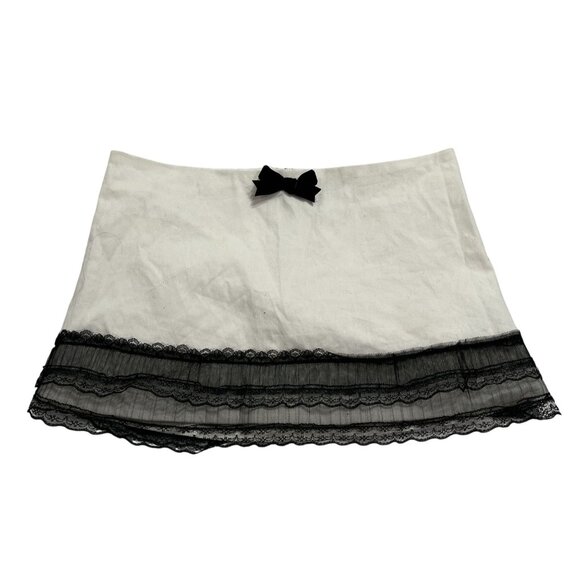 With Jean Ambrose Mini Skirt in White - Picture 1 of 4